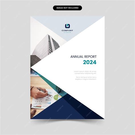 Premium Vector Annual Report Cover Template Design