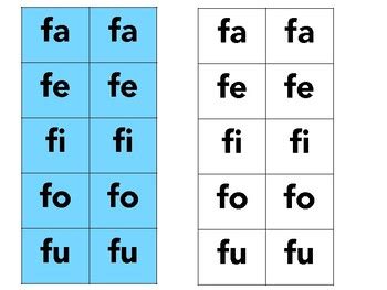 Worksheet Para Imprimir De Las Silabas Fa Fe Fifo Fu