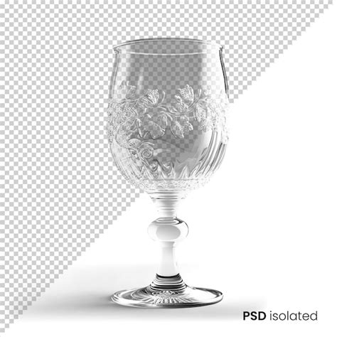 Copo De Vinho Luxuoso Isolado Em Fundo Transparente PSD Premium