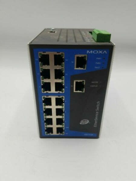 Moxa EDS 516A 16 Port Managed Ethernet Switches Black For Sale Online