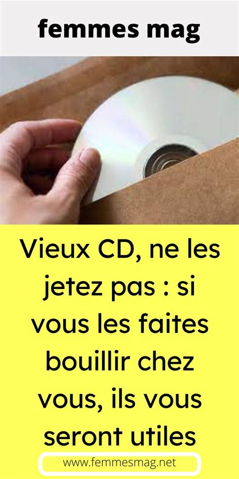 Vieux CD Ne Les Jetez Pas Si Vous Les Faites Bouillir Chez Vous Ils