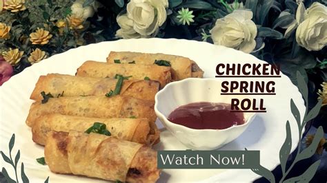 Chicken Spring Roll Recipe Make And Freeze Spring Roll Iftar Recipes Ramzan Special