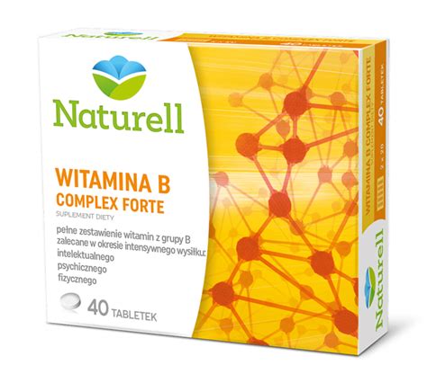 NATURELL Witamina B Complex Forte 40 Tabletek APTEKA LEKI I