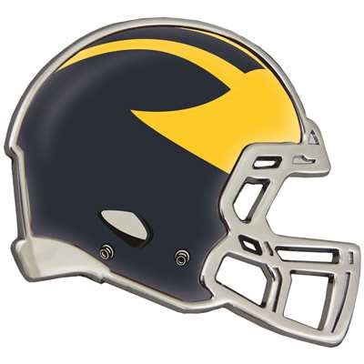 Michigan Wolverines Auto Emblem - Helmet