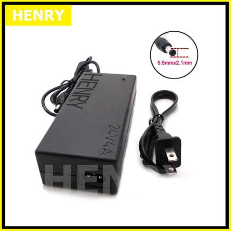 Henry อะแดปเตอร์ Dc 24v โวลท์ 4a แอมป์ เพาเวอร์ซัพพลาย 96 วัตต์ Adapter