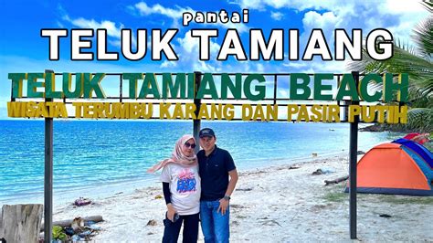 Camping Pantai Teluk Tamiang Beach Wisata Terumbu Karang Dan Pasir