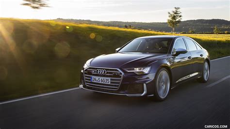 2020 Audi S6 Sedan Tdi Color Navarra Blue Front Three Quarter