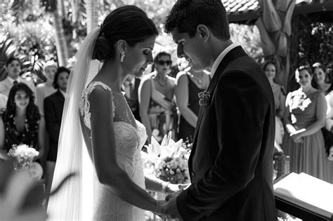 Premium Photo A Man And A Woman Standing Next To Each Other In Front