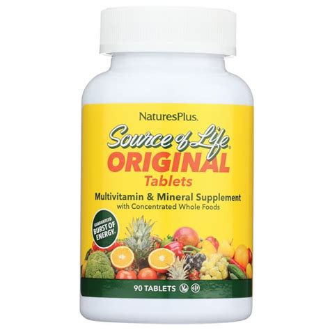 Nature S Plus Source Of Life Multi Vitamin And Mineral 90 Tabs Swanson®