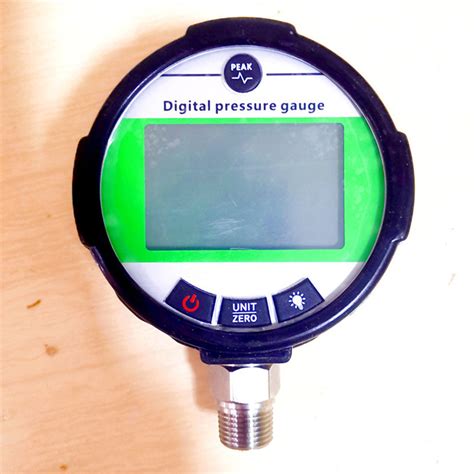 Ss Water Oil Gas Digital Pressure Gauge Mm Bar