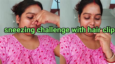 Sneezing Challenge Part 3 With Hair Pinvlog Viral Youtube