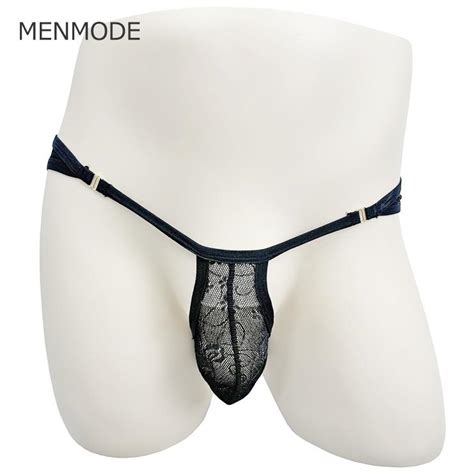 LACE BIKINI ポーチUP ファッション 男性 レース素材 ビキニ ポーチUP メッシュ生地 セクシー メンズ パッション 通気性