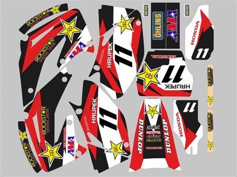 Kit D Co Honda Crf Monster Blanc Kitdeco Moto Fr