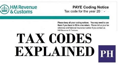 Tax Codes Explained What Your Tax Code Means