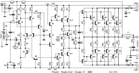 Class A Power Amplifier With 60 Watts Output Eeweb