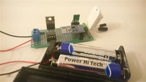 Battery Powered ESP8266 IoT Temperature Sensor Home Circuits