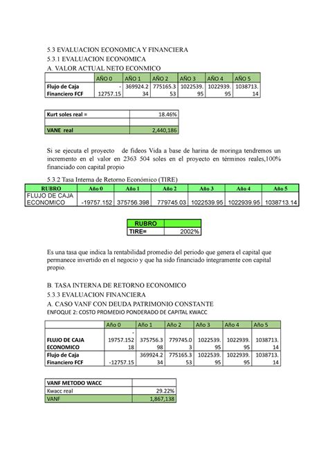 VANF Y VANE 1 VANF Y VANE Calculo Investigacion De Mercado UNSCH