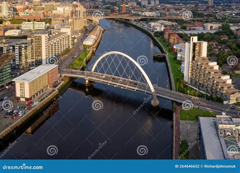 Squinty Bridge Over The River Clyde Formally Know As Arc Bridge