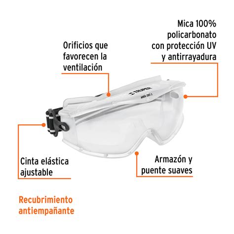 Goggles De Seguridad Profesionales Antiempa O Expert Lentes Y