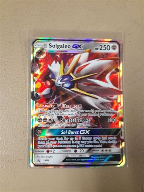 Mavin Pok Mon Tcg Solgaleo Gx Sm Black Star Promo Sm Holo Promo