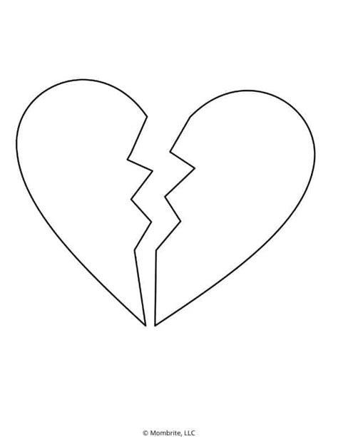 Free Printable Heart Templates and Coloring Pages | Mombrite