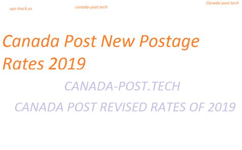 What Are The New Postage Rates Canada From 2019 Canada Posttech