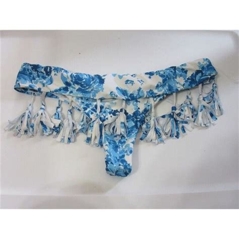 Ella Moss Swim Nwot Ella Moss White Floral S Strappy Cheeky Banded Bikini Swim Bottom
