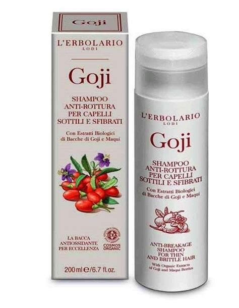 L Erbolario Sampon Pentru Par Fragil Goji 200ml Dr Max Farmacie