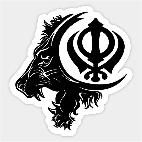 Khanda Sahib With Lion