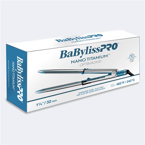 BaBylissPRO Nano Titanium Optima 1 1 4 Stainless Steel Flat Iron