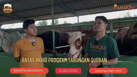 Batas Akhir Tabungan Qurban Dan Harga Periode 2 Siap Qurban 2024