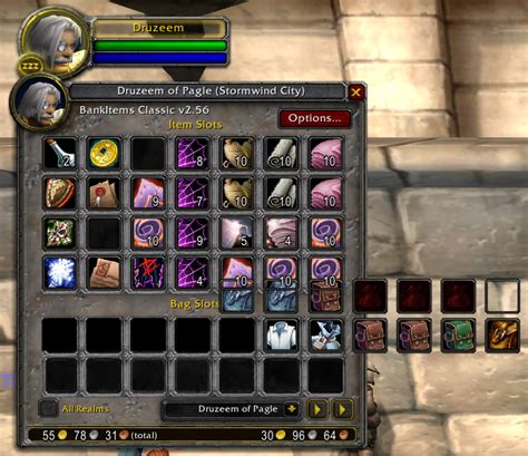 Bankitems Classic Bags Bank Inventory World Of Warcraft Addons