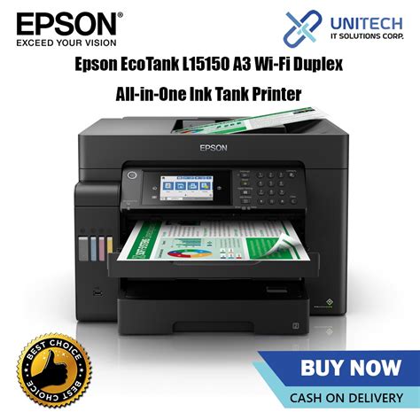 Epson Ecotank L15150 A3 Wi Fi Duplex All In One Ink Tank Printer Shopee Philippines