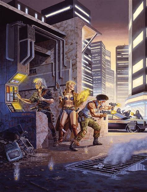 Shadowrun 2nd Edition Cover By Larry Elmore Science Fiction Art