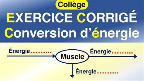 Formes Et Conversions D Nergie Exercice Corrig Physique Coll Ge