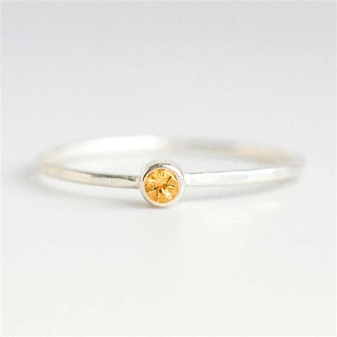 November Birthstone Ring - Etsy