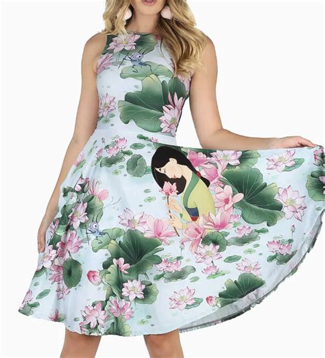 Blackmilk Disney Mulan Reflections Dress Size M Gem