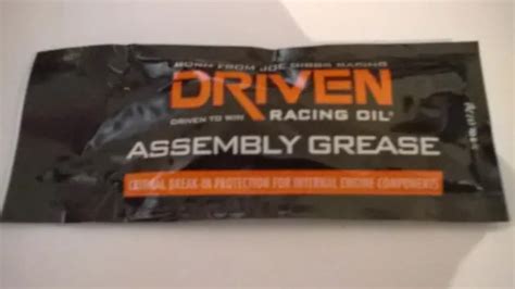 Joe Gibbs Racing Driven Sachet De Graisse D Assemblage Moteur Lube