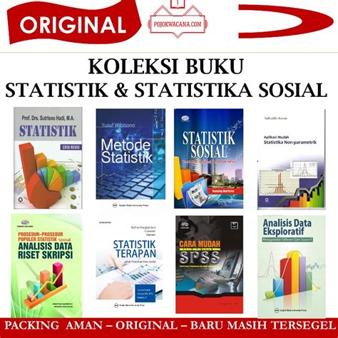 Jual Original Buku Statistik Buku Statistika Statistik Sutrisno Hadi Statistik Sosial