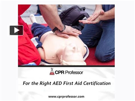 Ppt For The Right Aed First Aid Certification Powerpoint Presentation