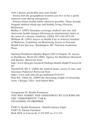 Running Head HEALTH LITERACY PAPER Docx