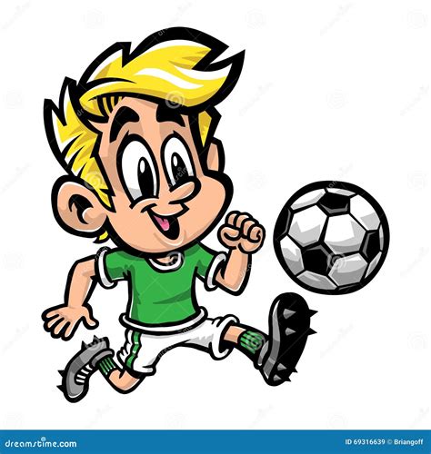 Soccer Football Kid Stock Vector Illustration Of Play 69316639