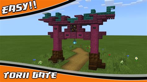 Easy Torii Gate Tutorial How To Build A Japanese Gate In Minecraft