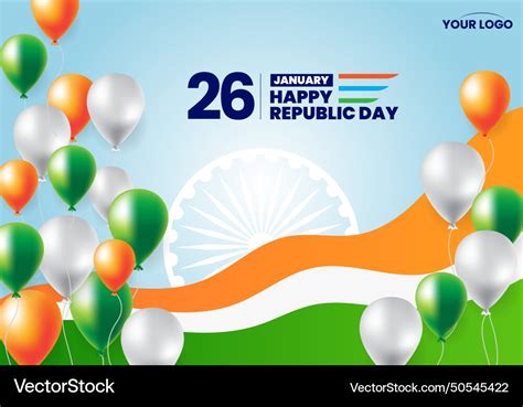 26 january republic day of india celebration Vector Image