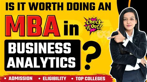 Mba In Business Analytics Admission Fees Structure Placements And Salary Scope Youtube