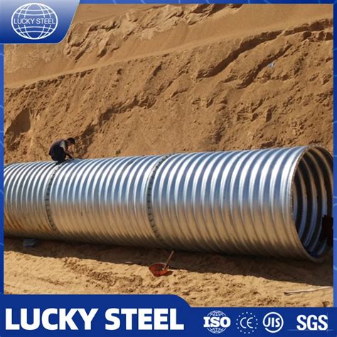 Low Price Hot Dip Galvanized Assembly Round Corrugated Metal Pipe Metal Culvert Pipe And