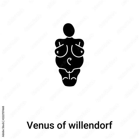 Venus Of Willendorf Icon Vector Isolated On White Background Logo