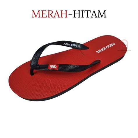 Jual Sandal Jepit Polos Dua Warna Karet Anti Slip Premium Super Lentur