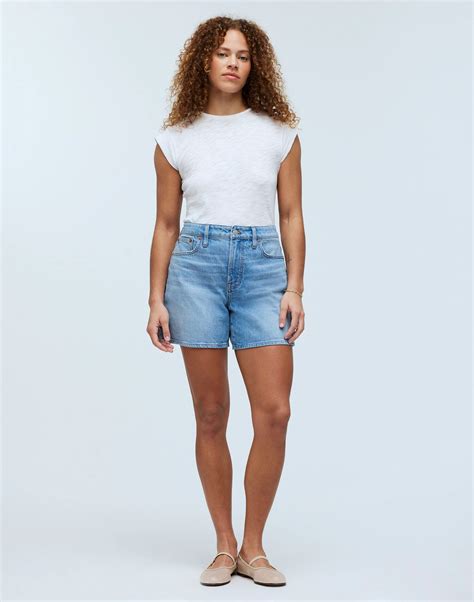 The Perfect Vintage Mid Length Jean Short In Grennan Wash