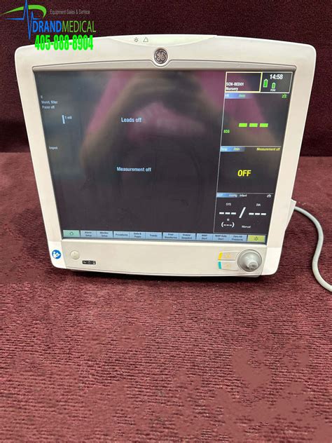 Ge Carescape B650 Patient Monitor W Ge Pdm Module And Ge E Nsatx Medsold